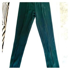 Forest green fitted skinny pants